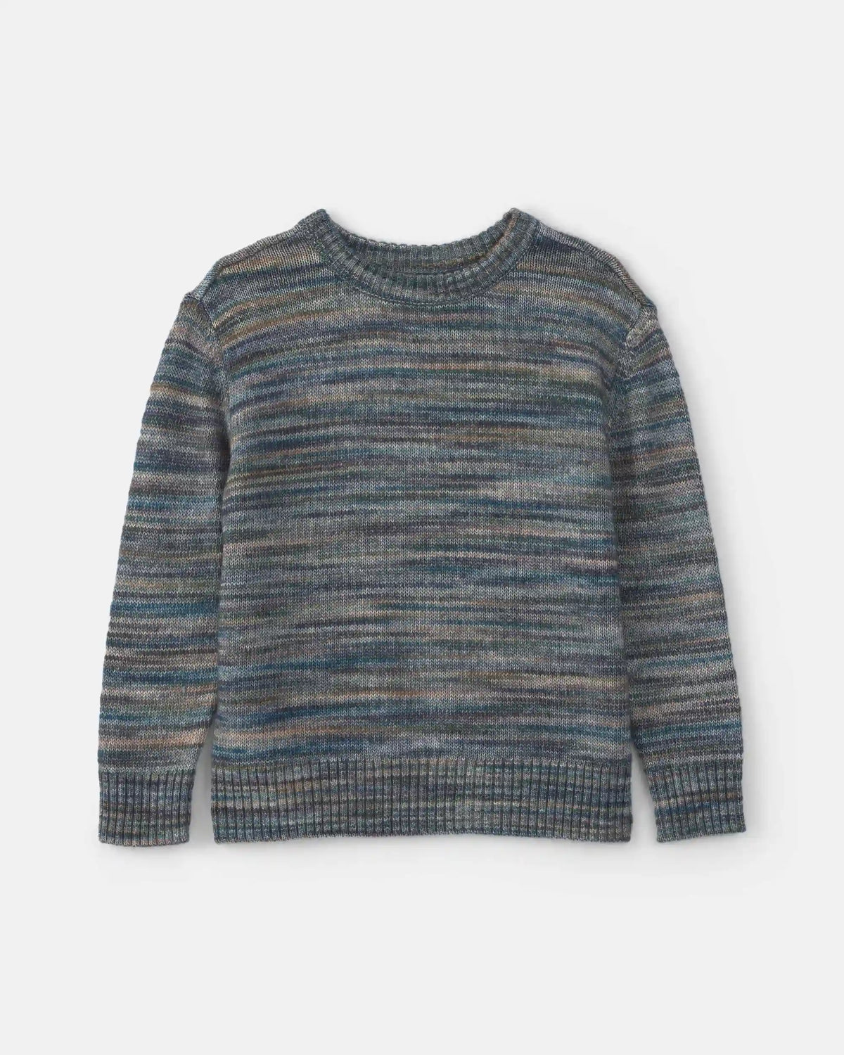 Boys Space Dye Sweater - Blue/Grey