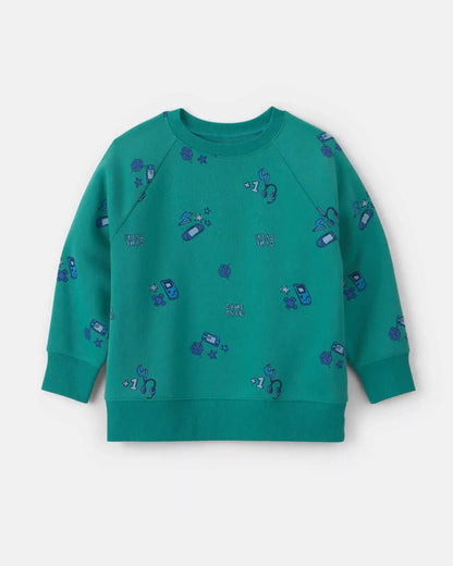 Boys Fleece Pullover Sweatshirt - Green