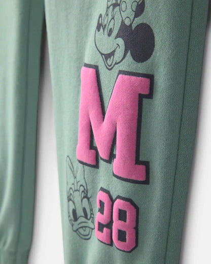 Girls Disney© Minnie Mouse Fleece Joggers - Green