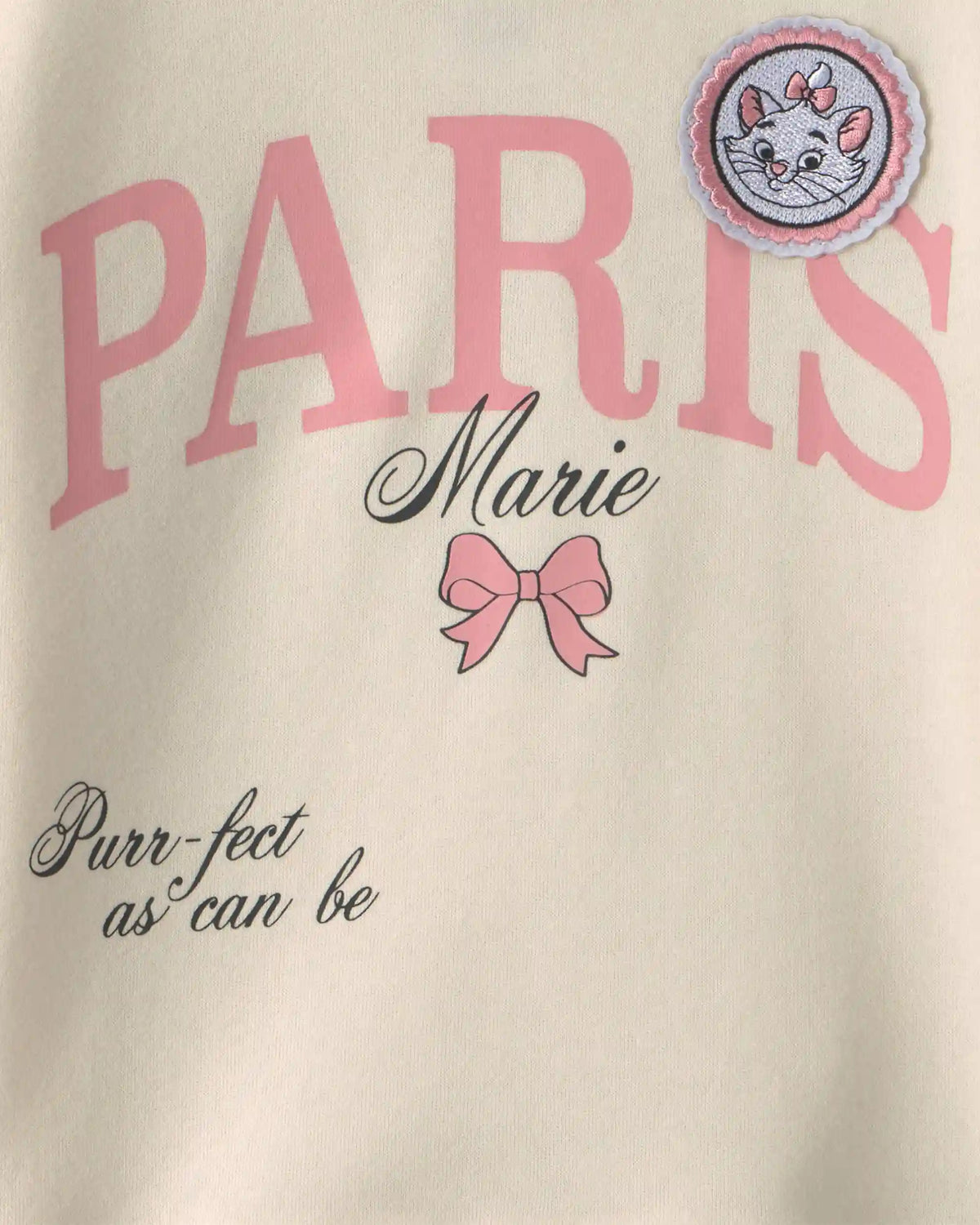 Girls Disney© Marie Paris Pullover Sweatshirt - Cream