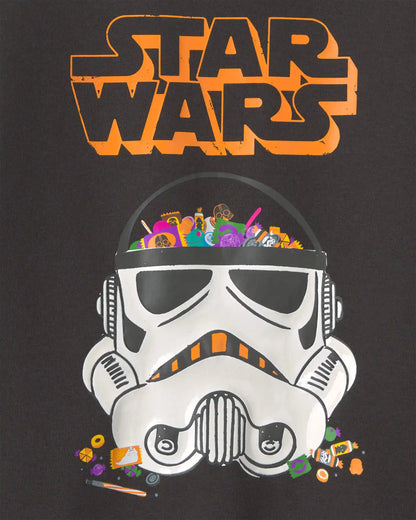Boys Star Wars Halloween Pullover Sweatshirt - Black