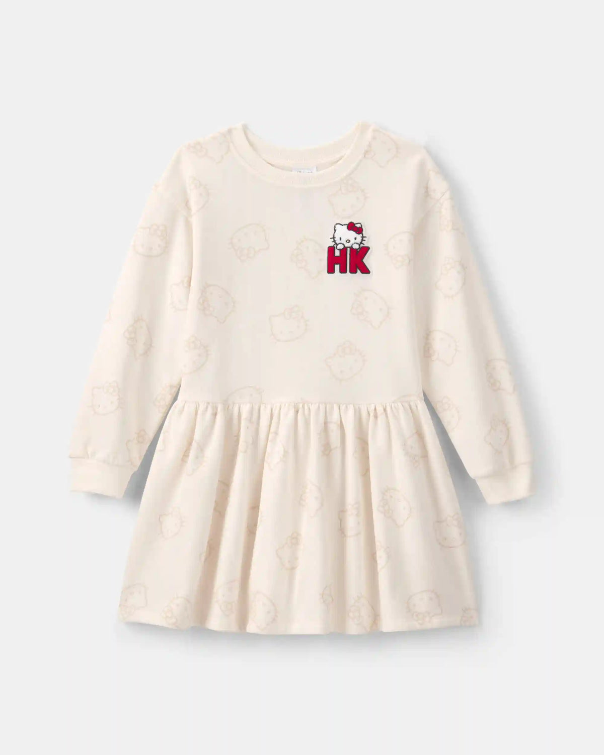 Girls Hello Kitty® Long-Sleeve Layered Dress - Cream