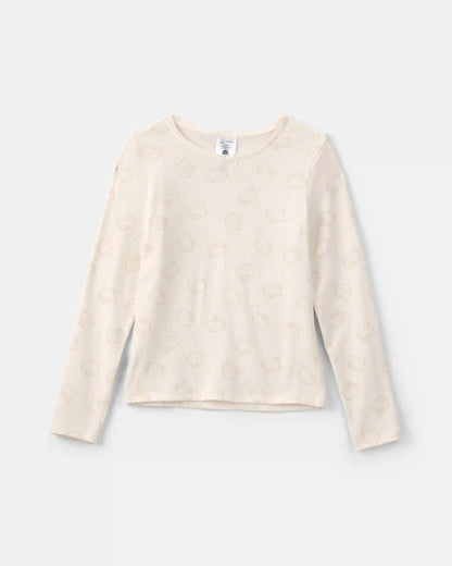 Girls Hello Kitty® Long-Sleeve Top - Cream