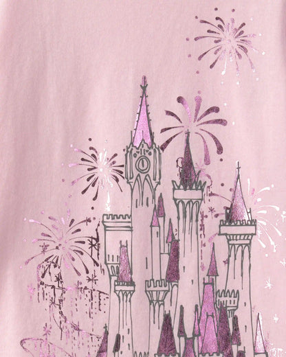 Girls Disney© Castle Graphic Tee - Pink