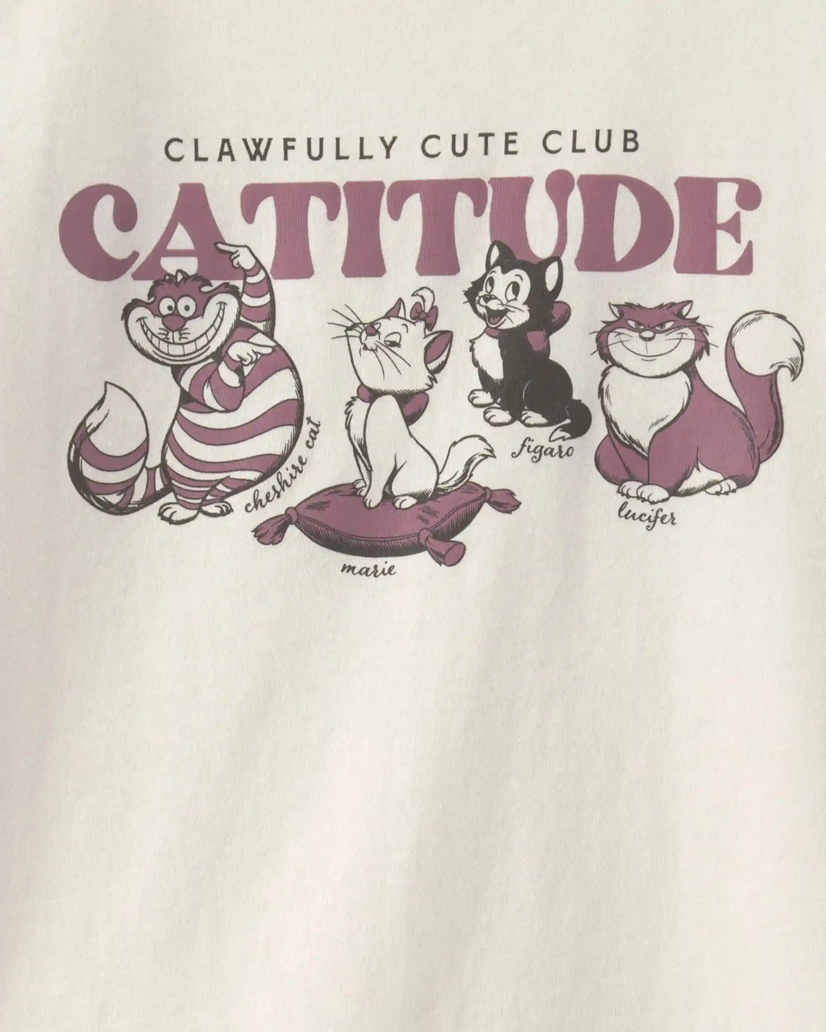 Girls Disney© Cats Graphic Tee - Cream