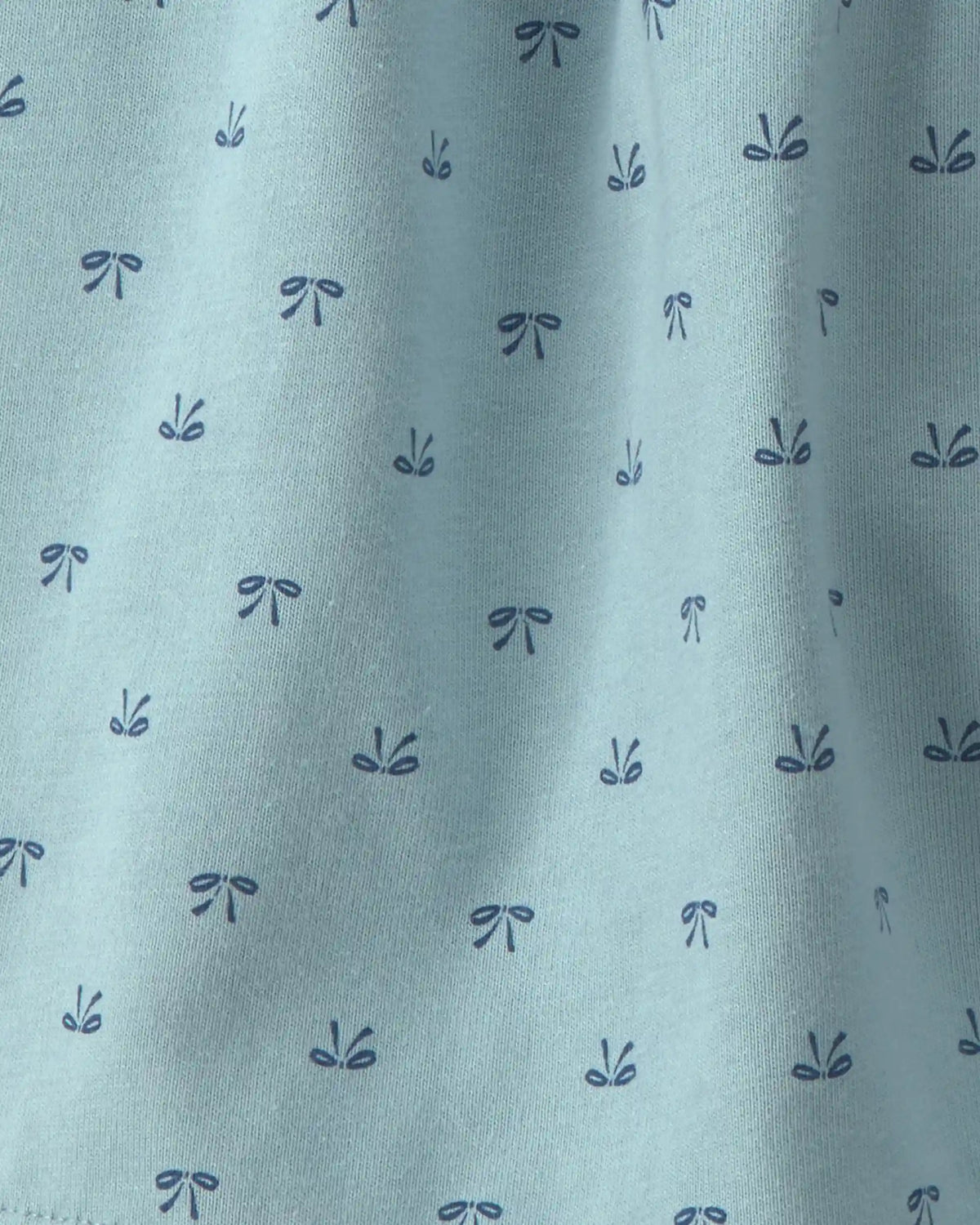 Girls Bow Cotton Skort - Blue