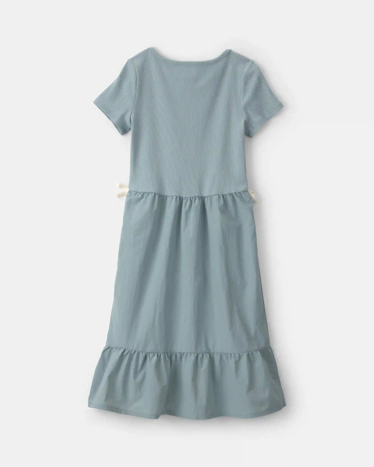 Girls Bow Midi Dress - Blue