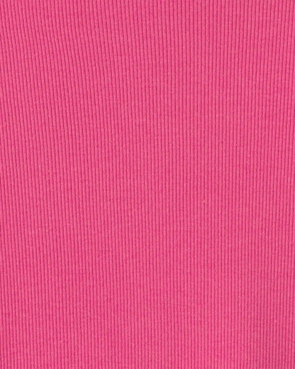 Girls Long-Sleeve Ribbed Top - Pink