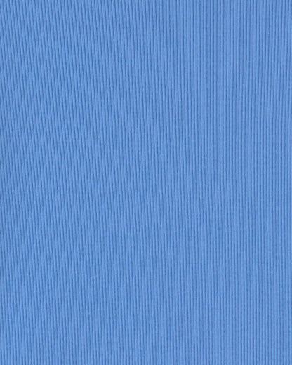 Girls Long-Sleeve Ribbed Top - Blue