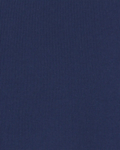 Girls Long-Sleeve Ribbed Top - Navy Blue