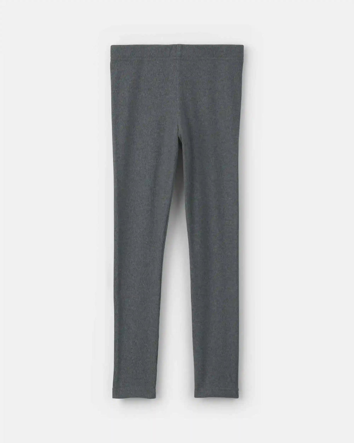 Girls Pull-On Stretch Rib Leggings - Grey