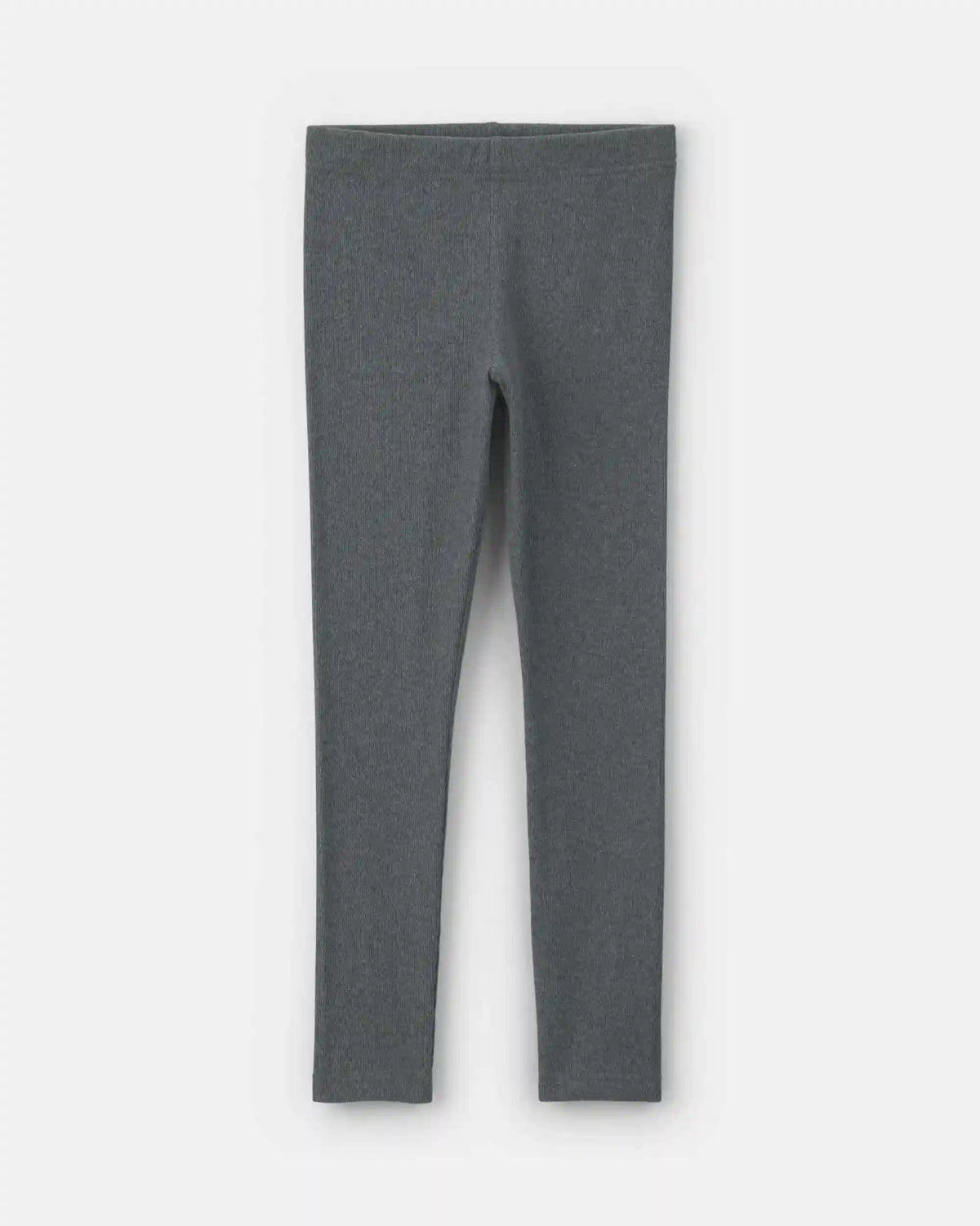 Girls Pull-On Stretch Rib Leggings - Grey