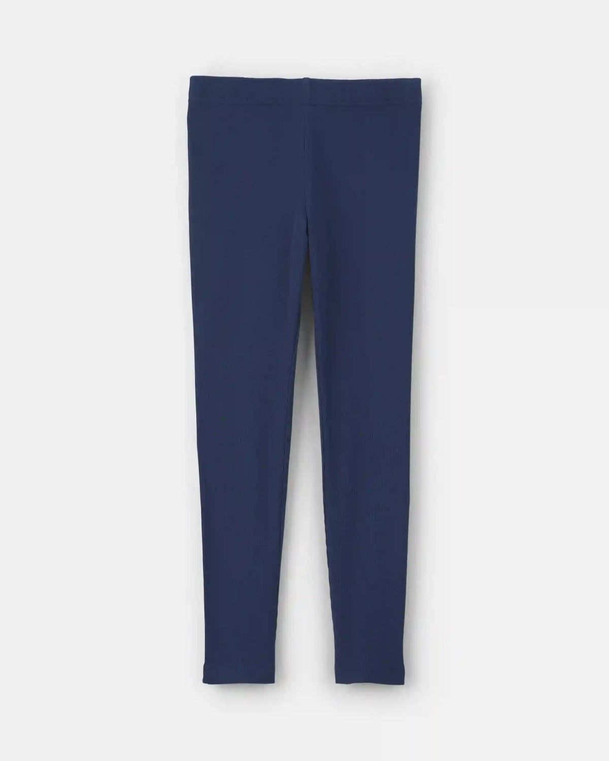 Girls Pull-On Stretch Rib Leggings - Navy Blue