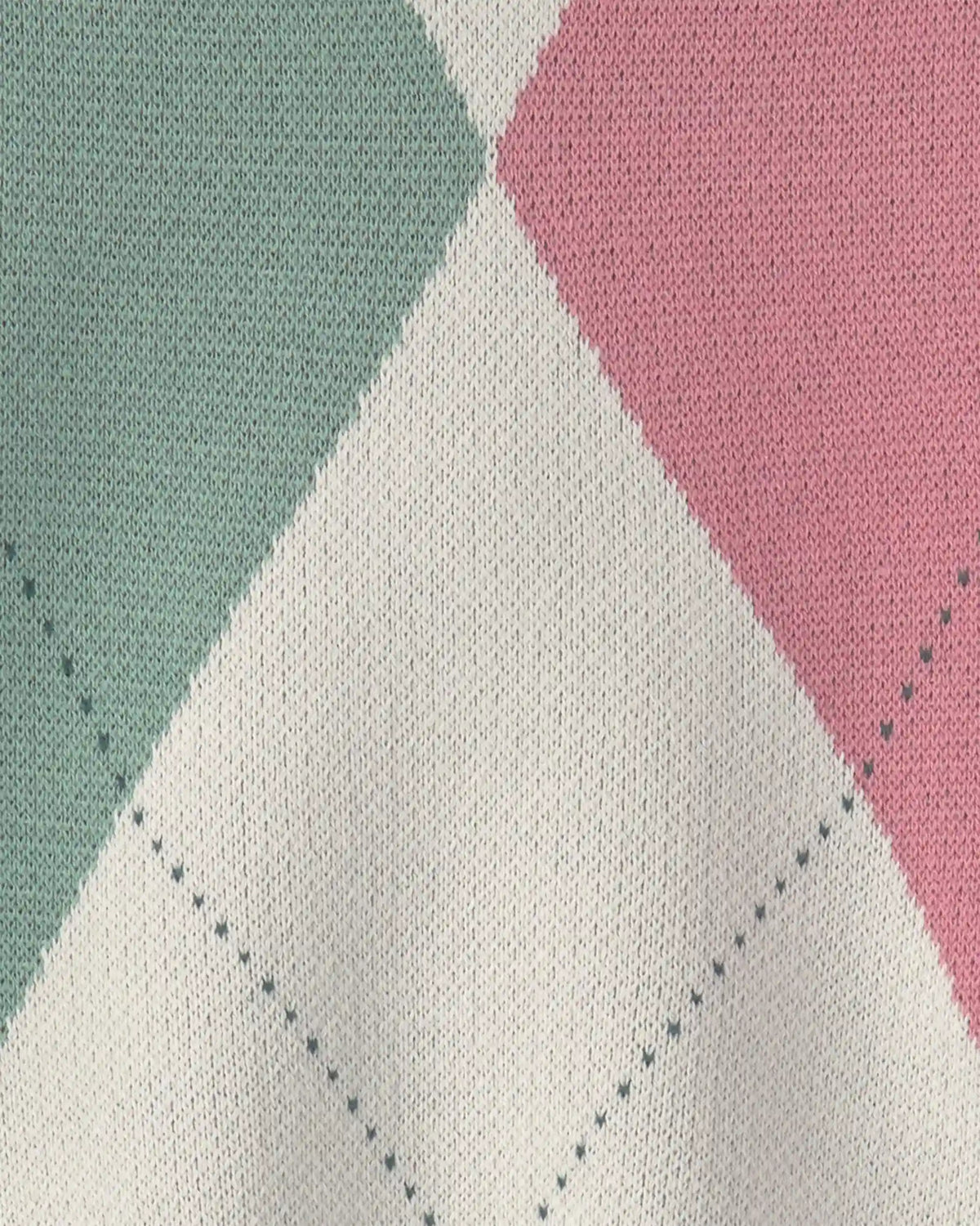 Girls 2-Piece Plaid Sweater Vest Top Set - Cream