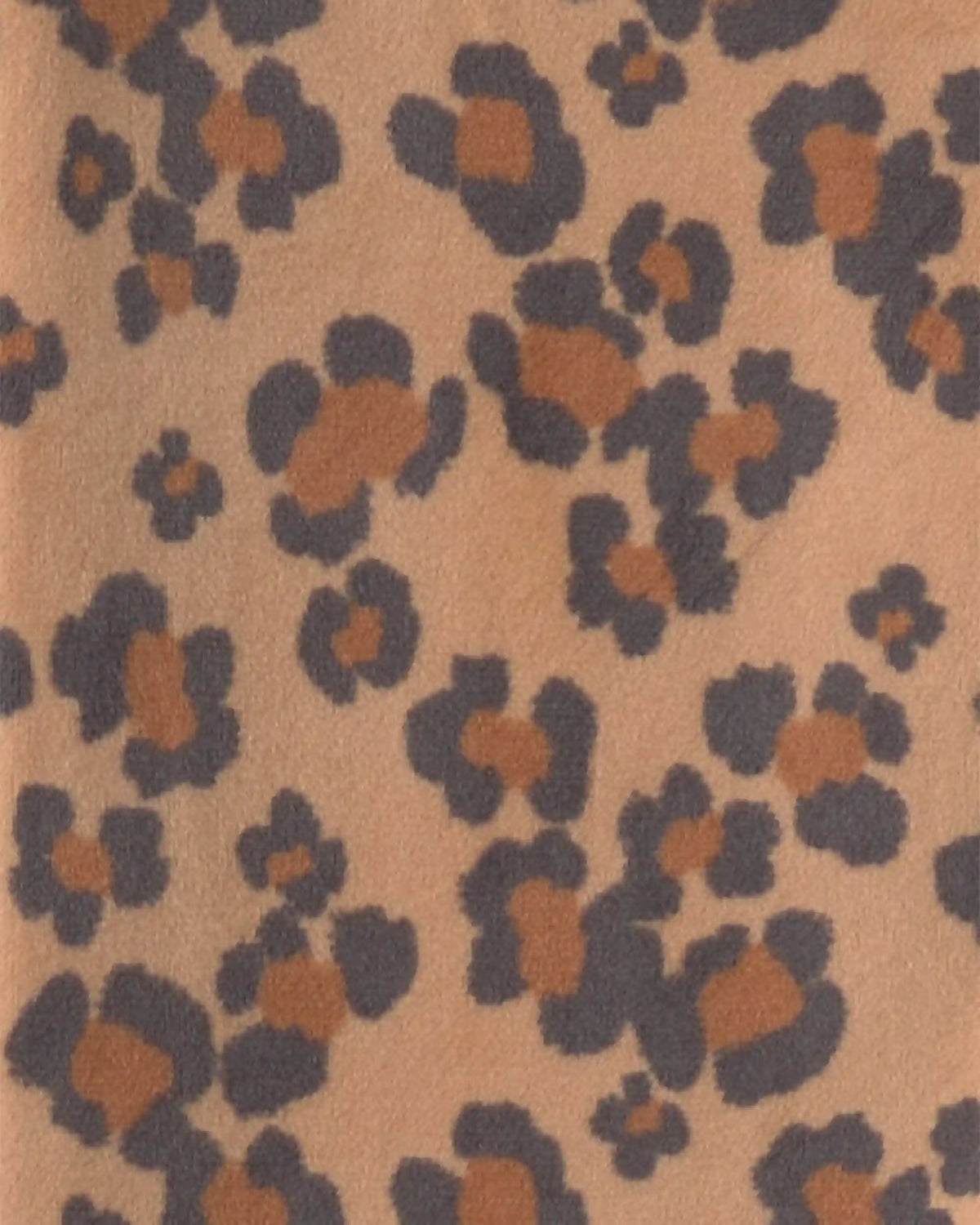 Girls 1-Piece Leopard DreamPlush Snug Fit Pajama - Brown