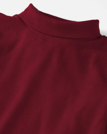 Girls 2-Pack Organic Cotton Ribbed Mock Neck Tops