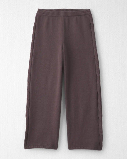 Girls 2-Piece Organic Cotton Cable Knit Top & Pant Set