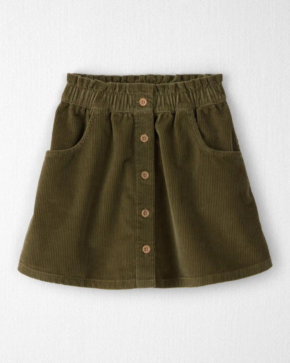 Girls Organic Cotton Corduroy Skirt