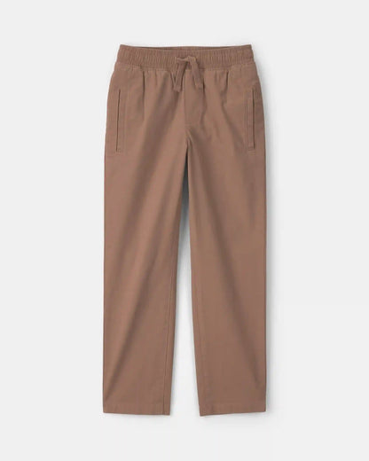 Boys Twill Pants - Brown