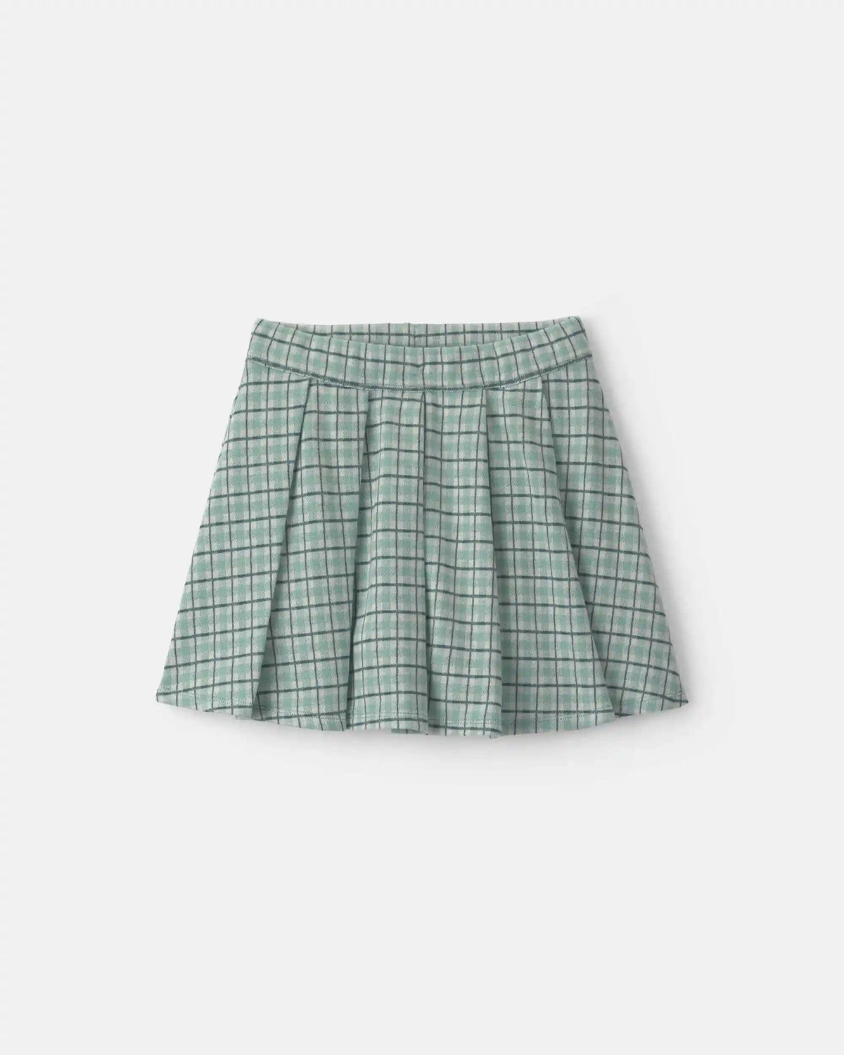 Girls Plaid Skort - Green