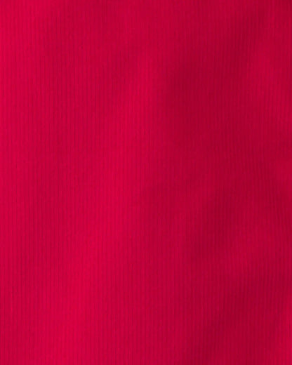 Boys Corduroy Button-Down Shirt - Red