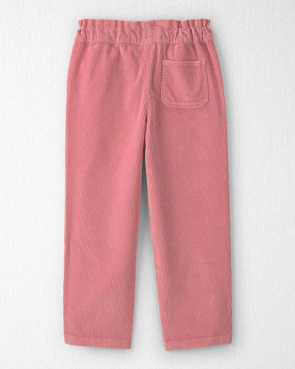 Girls Organic Cotton Pull On Corduroy Pants