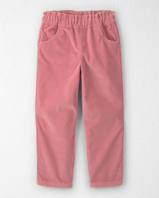 Girls Organic Cotton Pull On Corduroy Pants