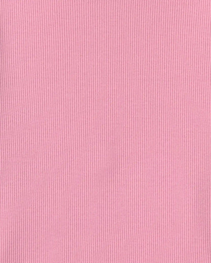 Girls Long-Sleeve Rib Top - Pink