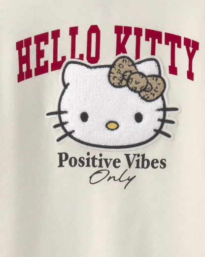 Girls Hello Kitty® Pullover Sweatshirt - Cream