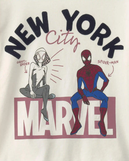 Kids ©Marvel Spider-Man Graphic Tee - Cream