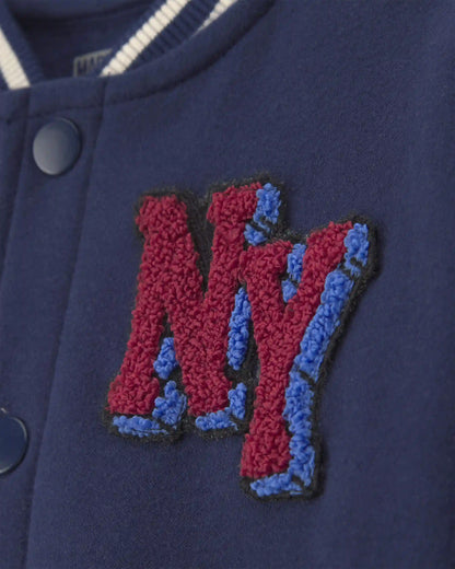 Boys ©Marvel Spider-Man Fleece Varsity Jacket - Blue