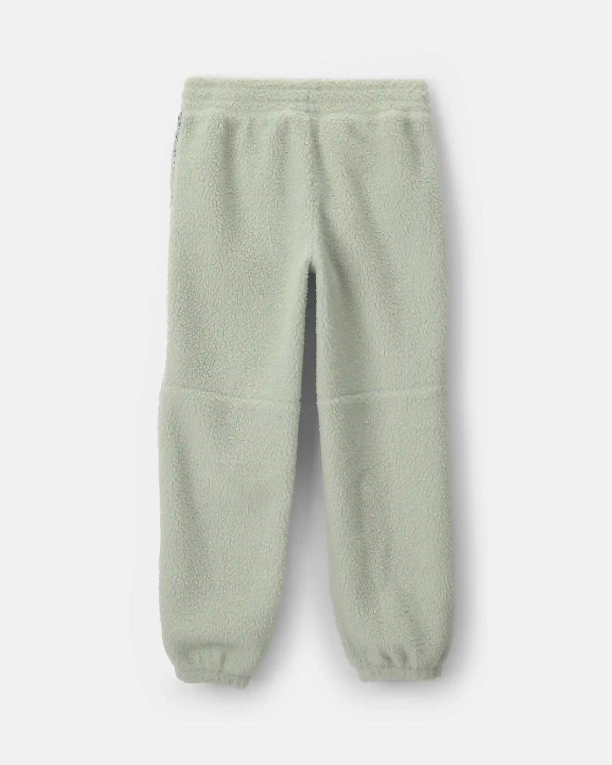 Girls Floral Fleece Joggers - Green