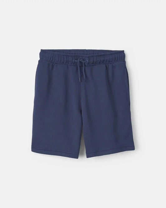 Boys French Terry Active Shorts - Navy Blue