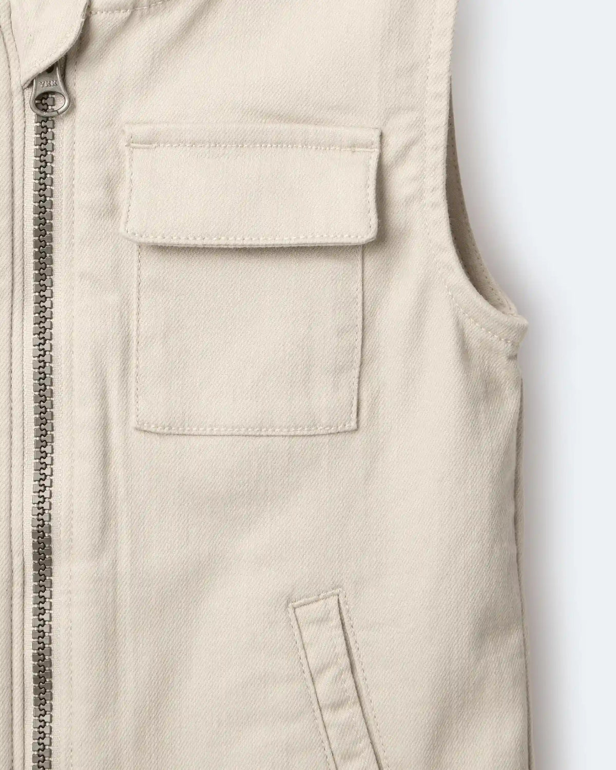 Toddler Zip-Up Vest - Khaki