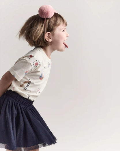 Toddler Girl Avenue Twirl™ Mini Skirt with Tulle - Navy