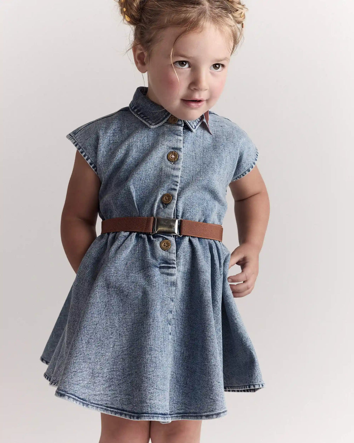 Toddler Girl Avenue Twirl™ Dress in Denim - Blue