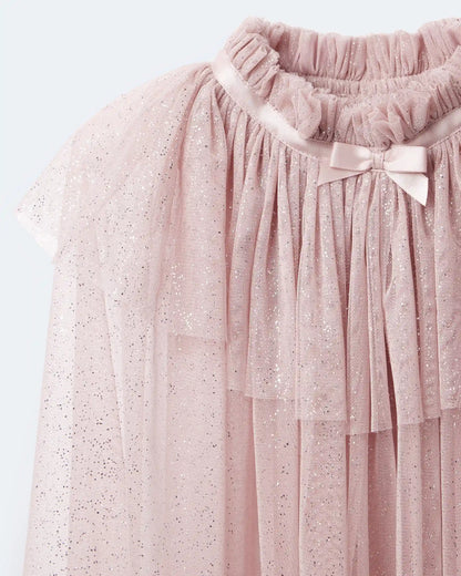 Toddler Girl Confetti Dress Up Cape - Light Pink