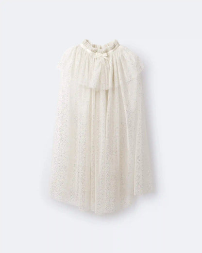 Toddler Girl Confetti Dress Up Cape - Cream/Gold