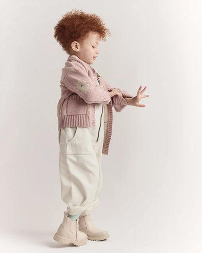 Toddler Day Out™ Cropped Jumpsuit - Cream