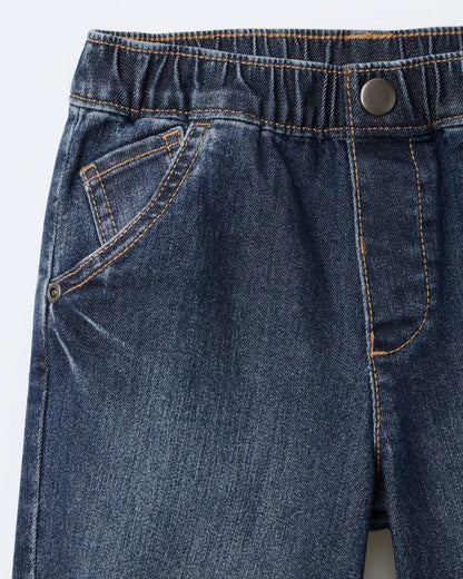 Toddler Barrel Pant in Denim - Blue