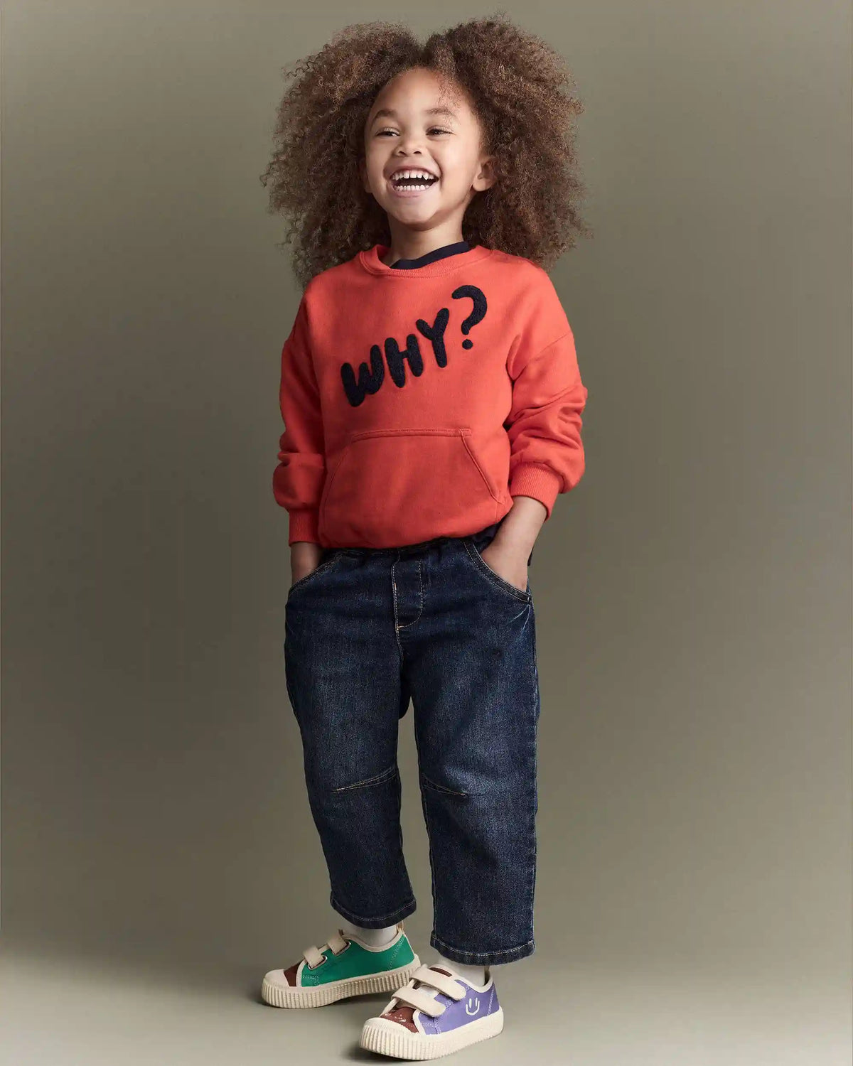 Toddler Barrel Pant in Denim - Blue