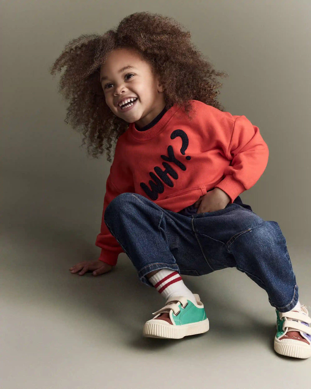 Toddler Barrel Pant in Denim - Blue