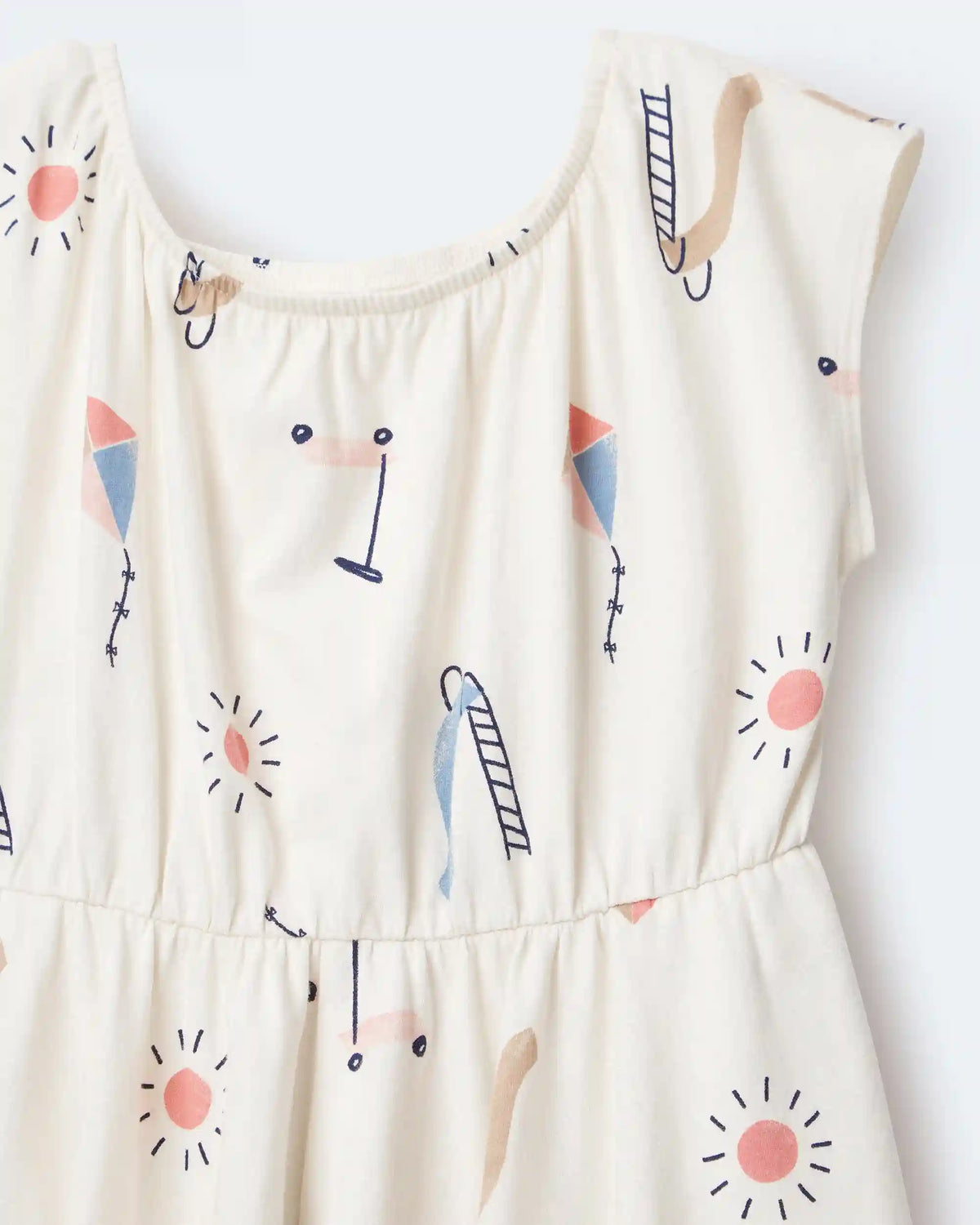 Toddler Girl Avenue Twirl™ Dress in Park Day Print - Cream