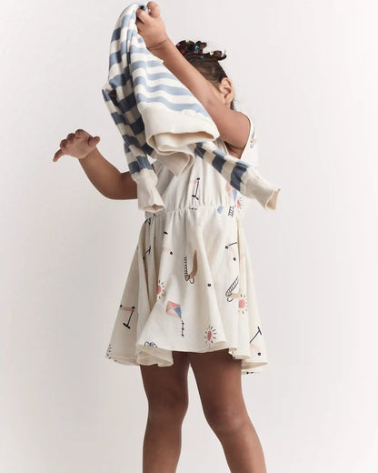 Toddler Girl Avenue Twirl™ Dress in Park Day Print - Cream