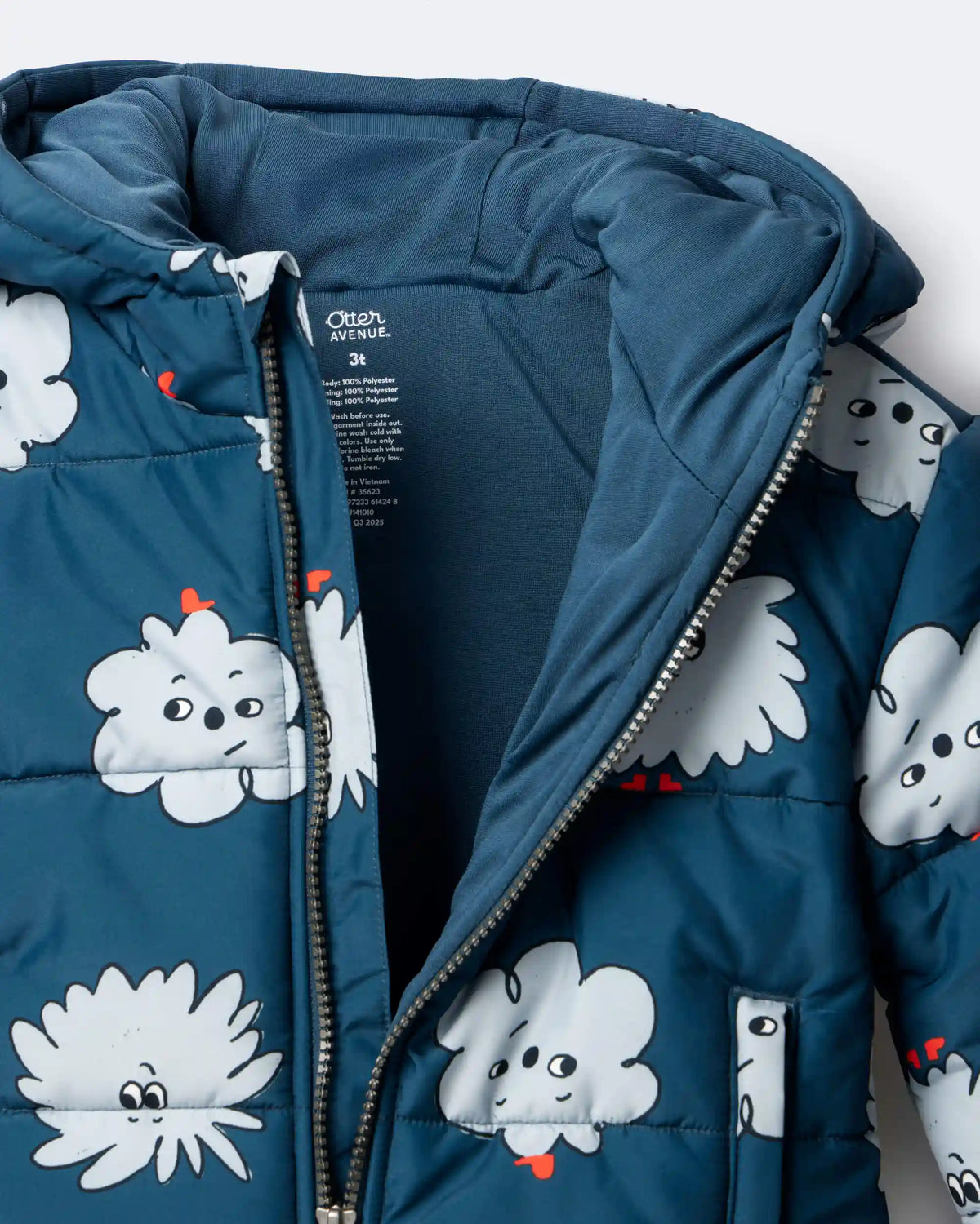 Toddler Squish Hooded Puffer Jacket - Deep Teal