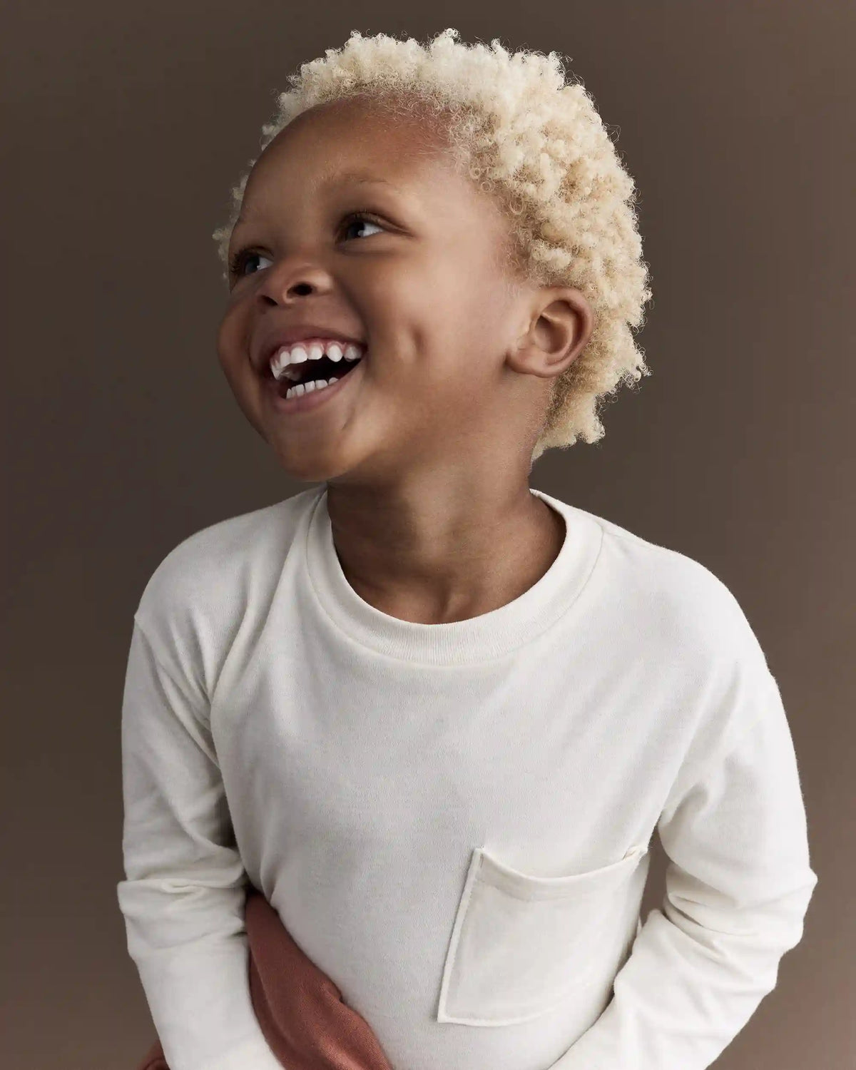 Toddler Long-Sleeve Pocket Relaxed Tee with Shapes - Cream