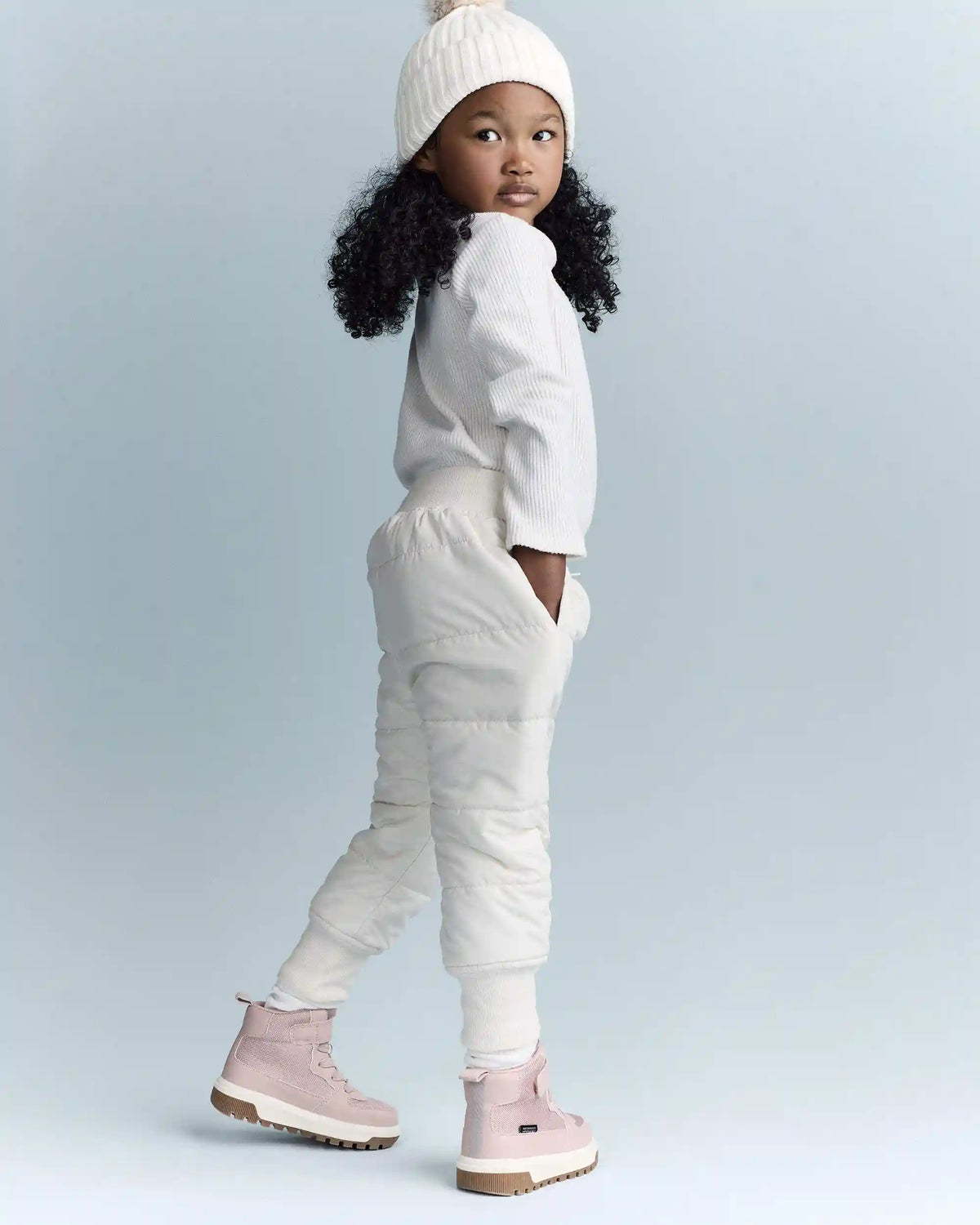 Toddler Ski Jogger Pant - Cream