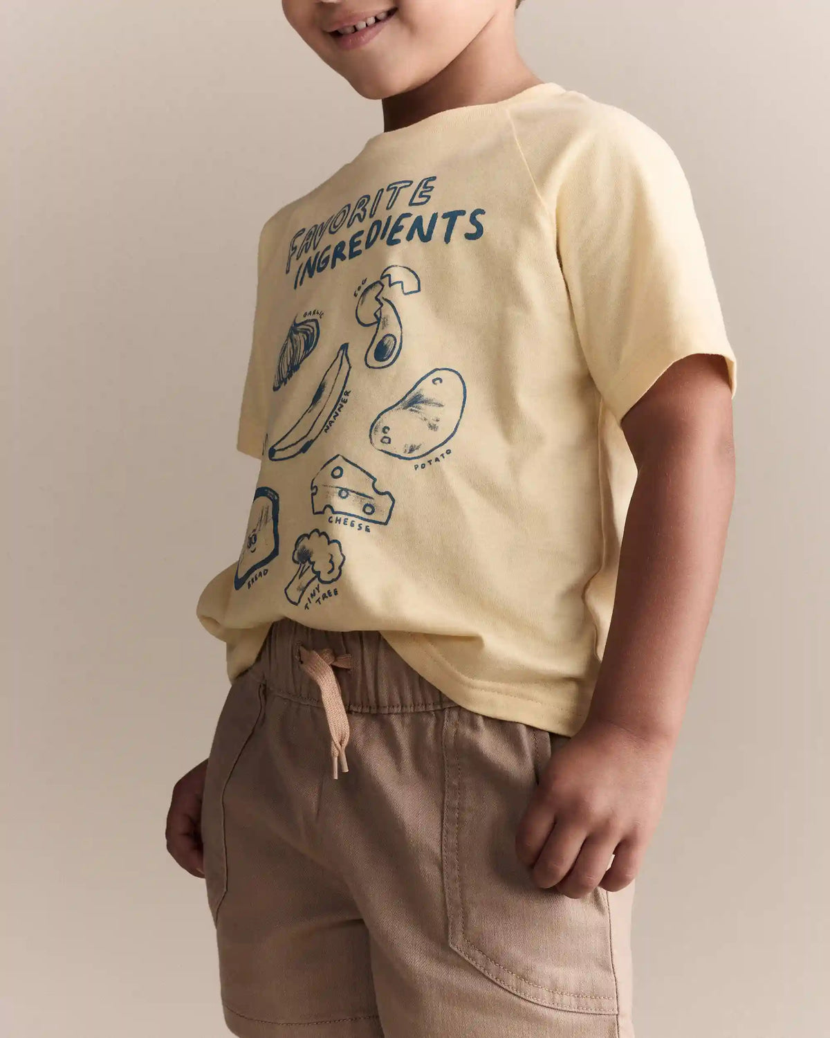 Toddler 'Favorite Ingredients' Relaxed Graphic Tee - Yellow