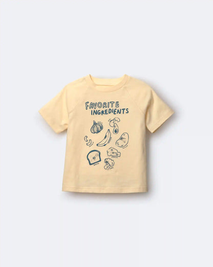 Toddler 'Favorite Ingredients' Relaxed Graphic Tee - Yellow