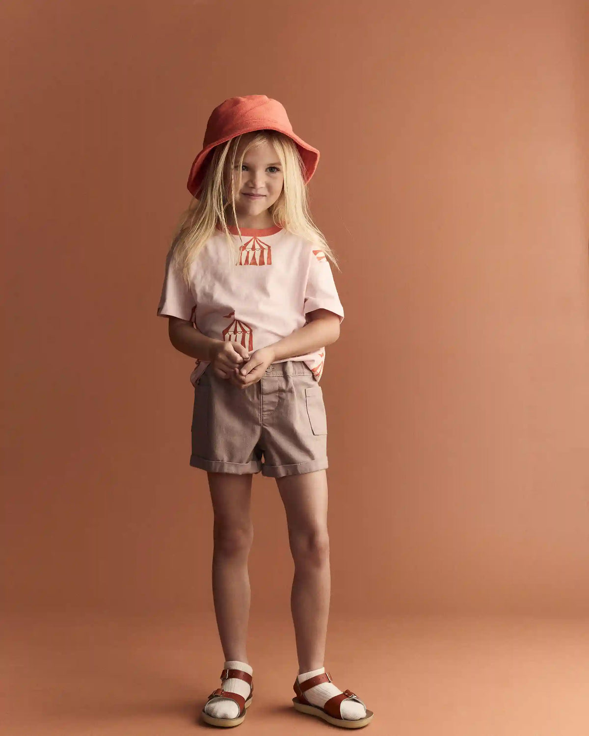 Toddler Girl Mom Shorts - Mauve